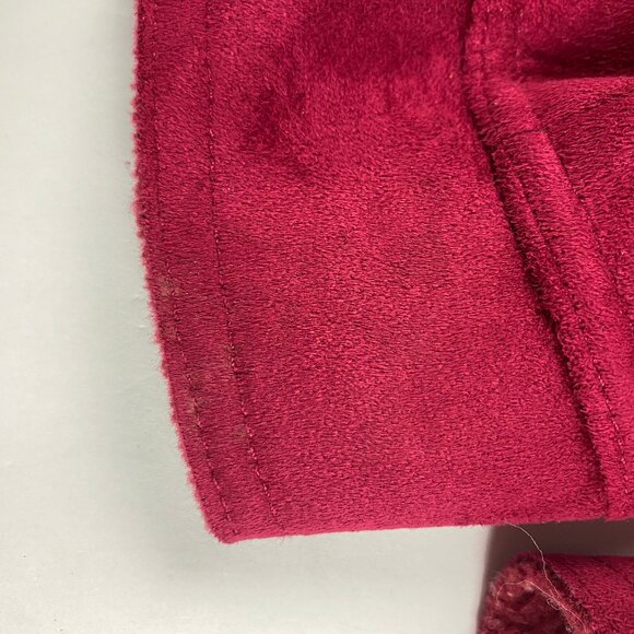 J. Jill Jacket Women's Size Small Faux Suede Burgandy - Picture 10 of 16